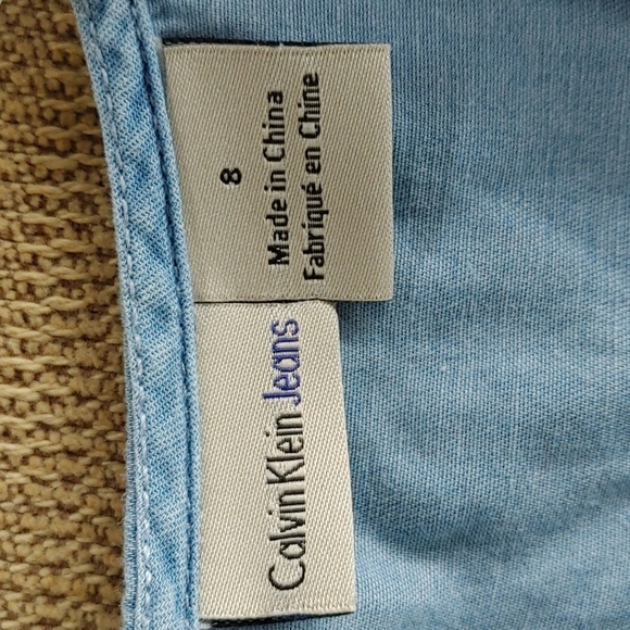 Calvin Klein jeans Kids girls dress‎ size 8 blue - Picture 2 of 9